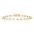 Petite Segmented Bezel Set Round Diamond Bracelet