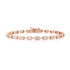 Segmented Emerald Cut Diamond Eternity Bezel Bracelet
