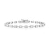 Segmented Emerald Cut Diamond Eternity Bezel Bracelet