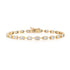 Segmented Emerald Cut Diamond Eternity Bezel Bracelet