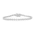 Petite Bezel Set Diamond Pear Eternity Bracelet