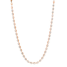 Segmented Emerald Cut Diamond Tennis Bezel Necklace