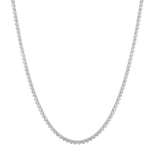 Bezel Set Petite Round Diamond Tennis Necklace