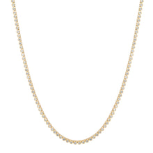 Bezel Set Petite Round Diamond Tennis Necklace