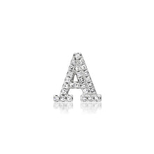 Glitzy Pave Diamond Slide-On Initial Charm