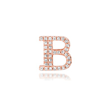 Glitzy Pave Diamond Slide-On Initial Charm