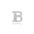 Glitzy Pave Diamond Slide-On Initial Charm