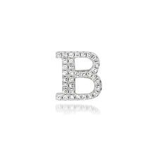 Glitzy Pave Diamond Slide-On Initial Charm