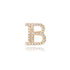 Glitzy Pave Diamond Slide-On Initial Charm