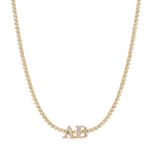 Bezel Set Petite Round Diamond Tennis Necklace