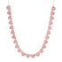 Pink Sapphire Heart Tennis Necklace