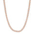 Alternating Diamond & Gold Cuban Chain Link Necklace