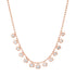 East West Emerald Cut Diamond Dangle Ball Chain Necklace