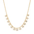 East West Emerald Cut Diamond Dangle Ball Chain Necklace