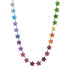 3/4 Mixed Sapphire Flower Chain Necklace