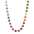 3/4 Mixed Sapphire Flower Chain Necklace