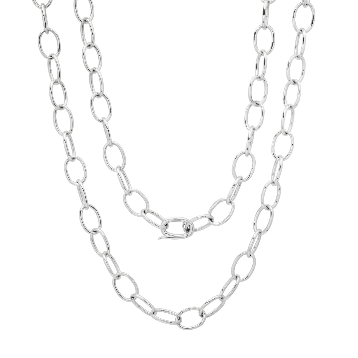 Extra Long Oval Link Chain Necklace