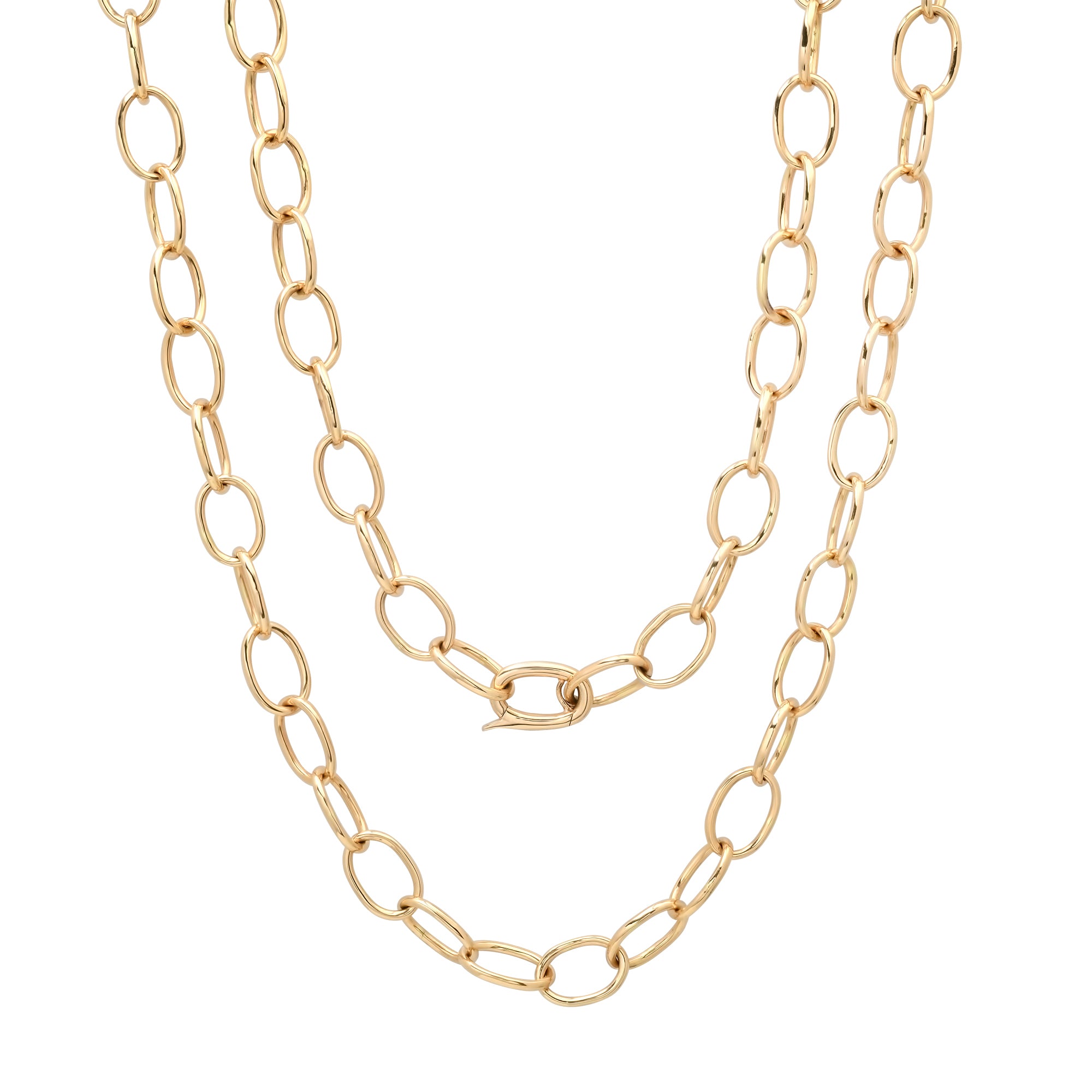 Extra Long Oval Link Chain Necklace