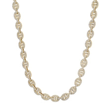Bold Pave Diamond Mariner Link Chain Necklace