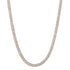 Alternating Two Tone Diamond Cuban Chain Link Necklace