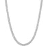 Alternating Two Tone Diamond Cuban Chain Link Necklace
