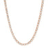 East West Emerald Cut Diamond Bezel Tennis Necklace