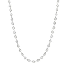Segmented Mixed Shape Diamond Bezel 1/2 Tennis Necklace