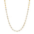 Segmented Mixed Shape Diamond Bezel 1/2 Tennis Necklace