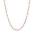Graduated Bezel Set Emerald Cut Diamond 1/2 Tennis Necklace