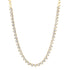 Amour Bezel Set Diamond Heart 1/2 Tennis Necklace