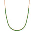 Prong Set Gemstone 1/2 Tennis Necklace
