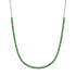 Prong Set Gemstone 1/2 Tennis Necklace