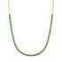 Prong Set Gemstone 1/2 Tennis Necklace