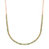 Prong Set Gemstone 1/2 Tennis Necklace