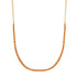 Prong Set Gemstone 1/2 Tennis Necklace