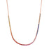 Prong Set Gemstone 1/2 Tennis Necklace