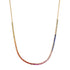Prong Set Gemstone 1/2 Tennis Necklace