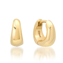 The Everydae Solid Gold or Pave Diamond Huggie Earrings