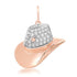 Yeehaw Pave Diamond Cowboy Hat Charm