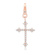 Gothic Diamond Cross Charm