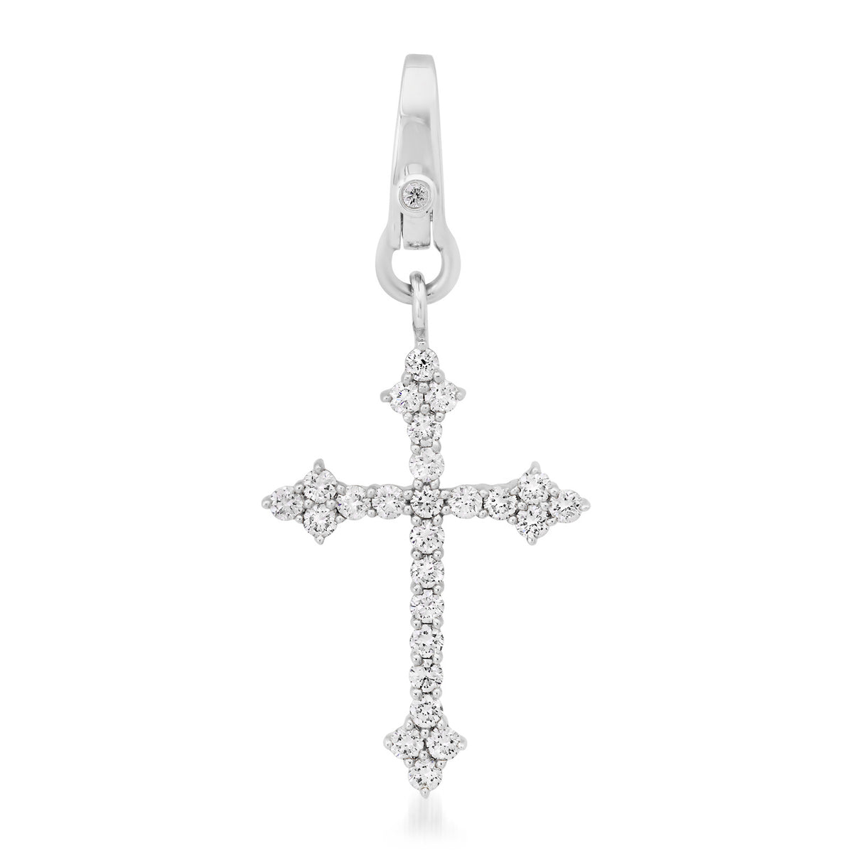 Gothic Diamond Cross Charm