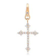 Gothic Diamond Cross Charm