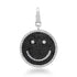 Jumbo Black & White Diamond Smiley Face Charm