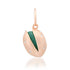 Satin Gold Malachite Pistachio Charm