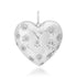 Double-Sided Diamond Stars & Flower Accented Puffy Heart Charm