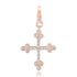 Bezel Set Diamond Cross Charm