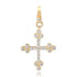 Bezel Set Diamond Cross Charm