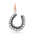 Diamond Horseshoe Charm with Black Rhodium