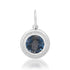 London Blue Topaz & Pave Diamond Circle Charm