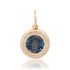 London Blue Topaz & Pave Diamond Circle Charm